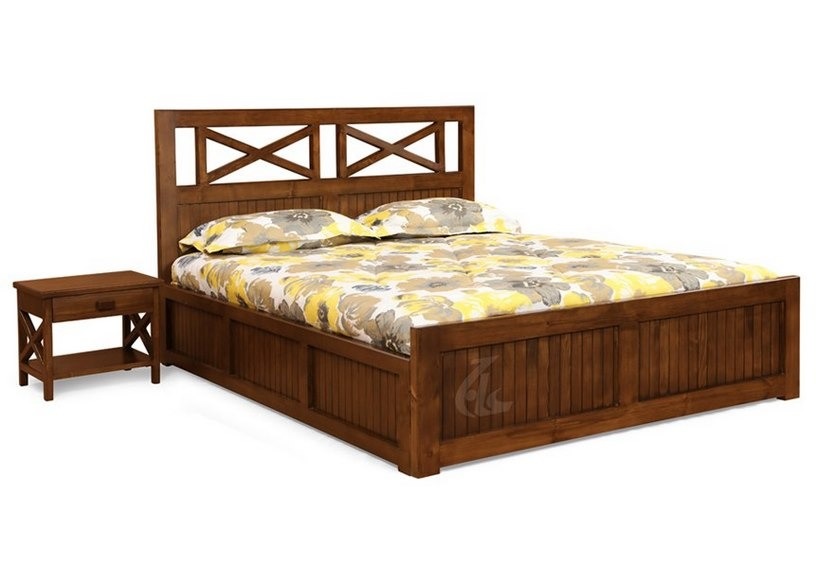 جنس تخت خواب چوبی ساده